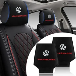 Car set Car Head Neck Rest Pillow Headrest Pillow Pad For Volkswagen Bora Passat B5 B6 B7 Golf-4 5 6 7 Bora Jetta POLO MK4 MK6