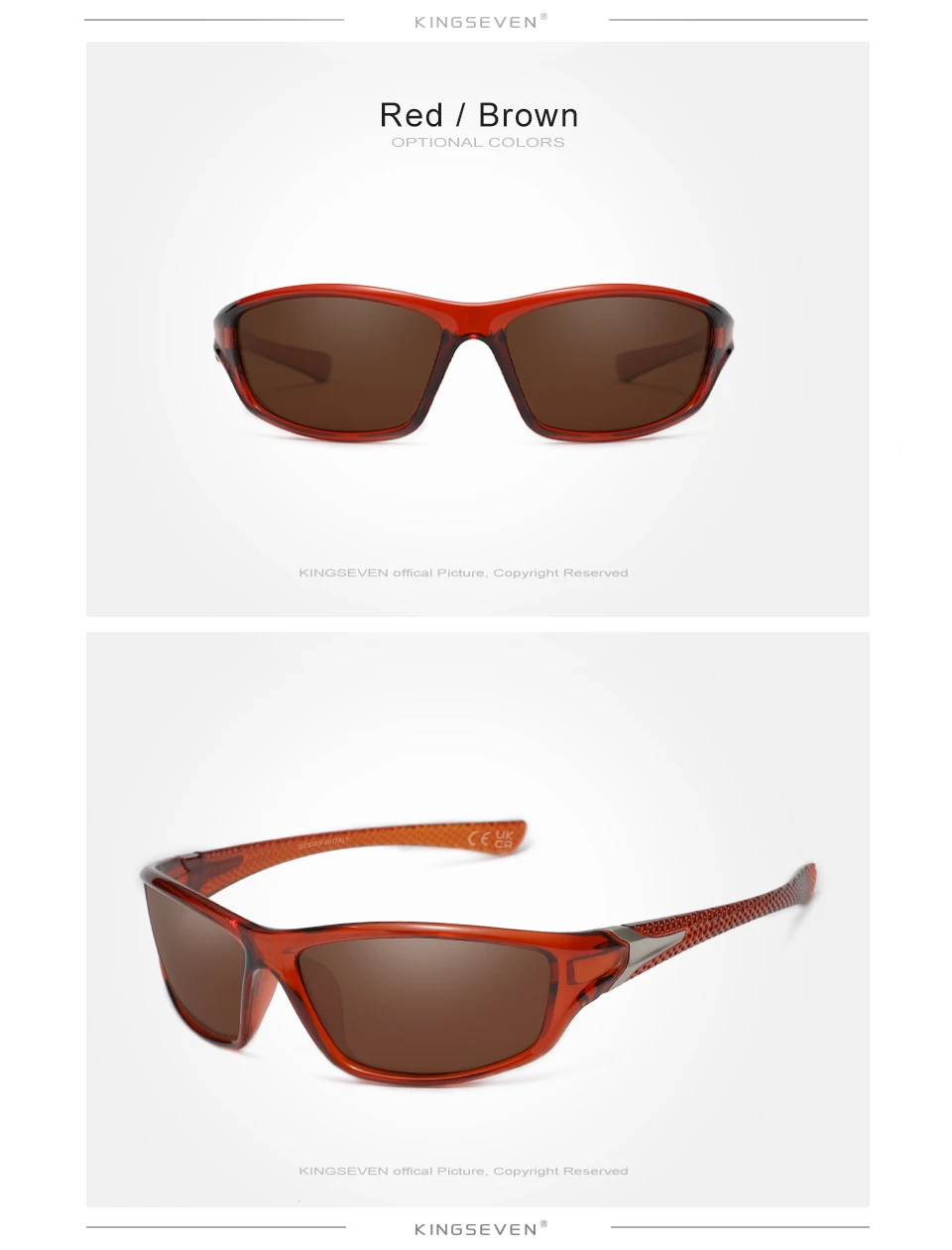 KINGSEVEN Outdoor UV400 Brille Gepolsterte Brille Anti-UV Unisex Sport Sonnenbrille Brillen Motorrad Reiten Schutzbrille – Detail 7