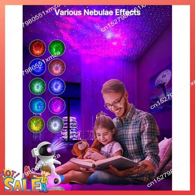 Projetor de galáxia astronauta ABCL, projetor de luz noturna de galáxia, projetor Space Buddy para crianças com controle remoto e APP durável