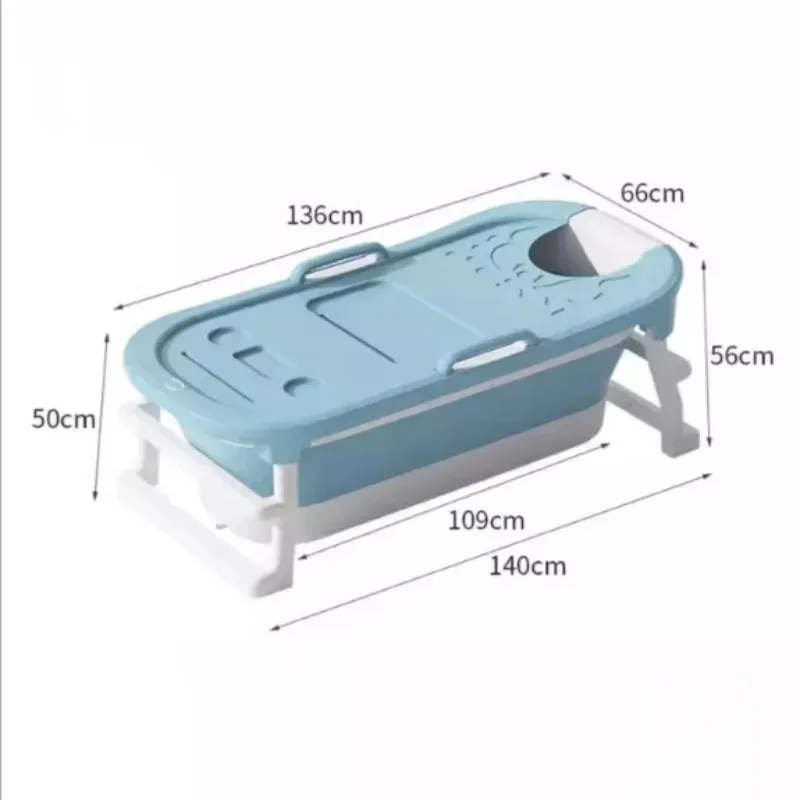 Folding Portable Bathtubs for Adult Full Body Ice Bath Spa Bathtub Large Baby Swimming Pool Household Thickened Bath Bucket