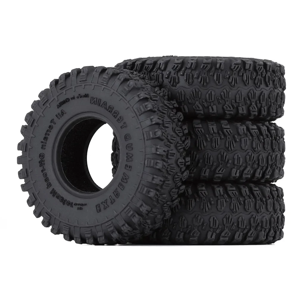 4 Stuks 1.0 "Zacht Rubber All-Terrain Wielbanden 50*20/54*23Mm Voor 1/24 Rc Crawler Auto Axiale Scx24 90081 Upgrade Banden