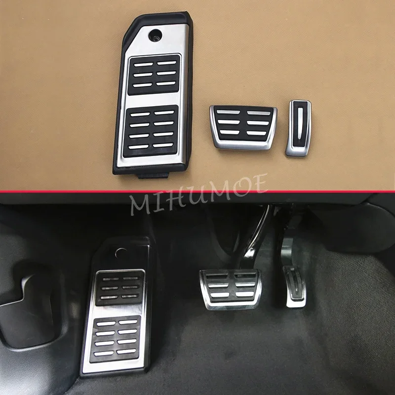 

For Audi Q7 Q8 Volkswagen Touareg Porsche Cayenne Coupe Dead Foot Rest Brake Gas Pedal Pad Cover Set Accessories