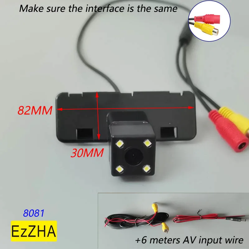 EzZHA CCD HD 4 8 12 led telecamera posteriore per Suzuki Swift 2004 2005 2006 2007 2008 2009 2010 accessori per parcheggio auto