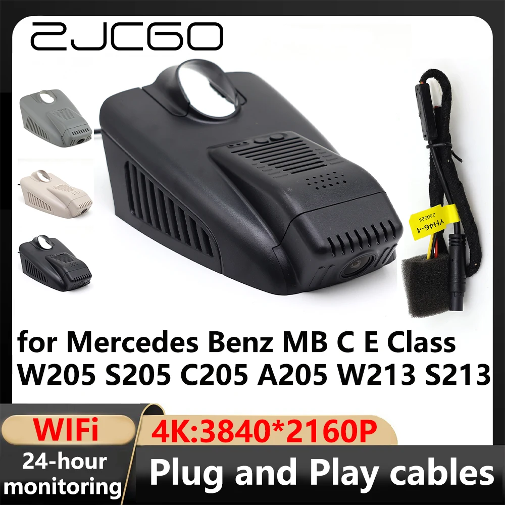 

ZJCGO 4K Wifi 3840*2160 Car DVR Dash Cam Camera Video Recorder for Mercedes Benz MB C E Class W205 S205 C205 A205 W213 S213