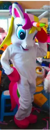 Neue erwachsene heiße Verkauf Schaum niedlichen Einhorn Puppe Mädchen Phantasie Cartoon Maskottchen Kostüm Plüsch Weihnachten Kostüm Halloween Maskottchen Kostüm