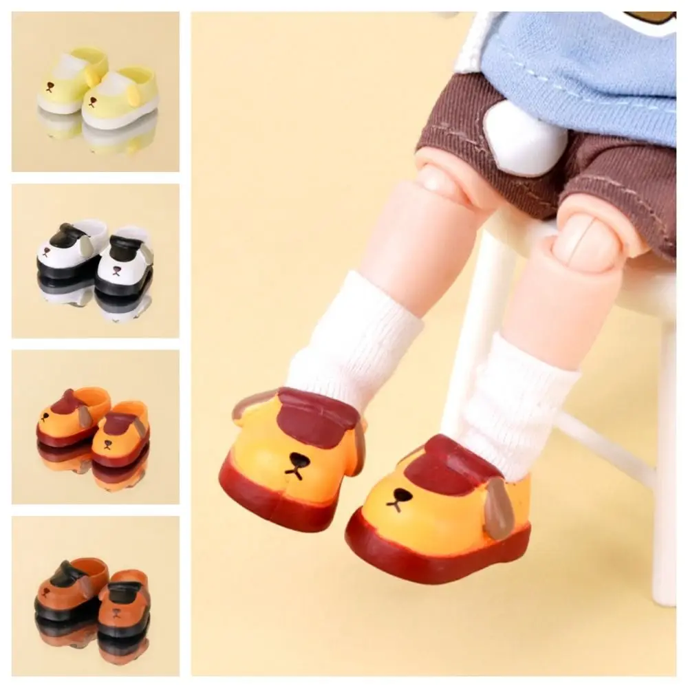 Dog OB11 Doll Shoes Puppy 1/12 Doll Shoes Rubber Shoes for Dolls Fashion Cartoon Animal Doll Accessories