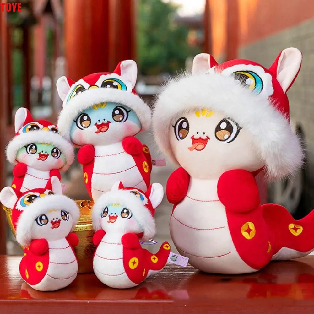 

Big Eyes Snake Year Plush Toy Chinese Style The God of Wealth Wealth Snake Year Mascot Toy Cartoon Blessing