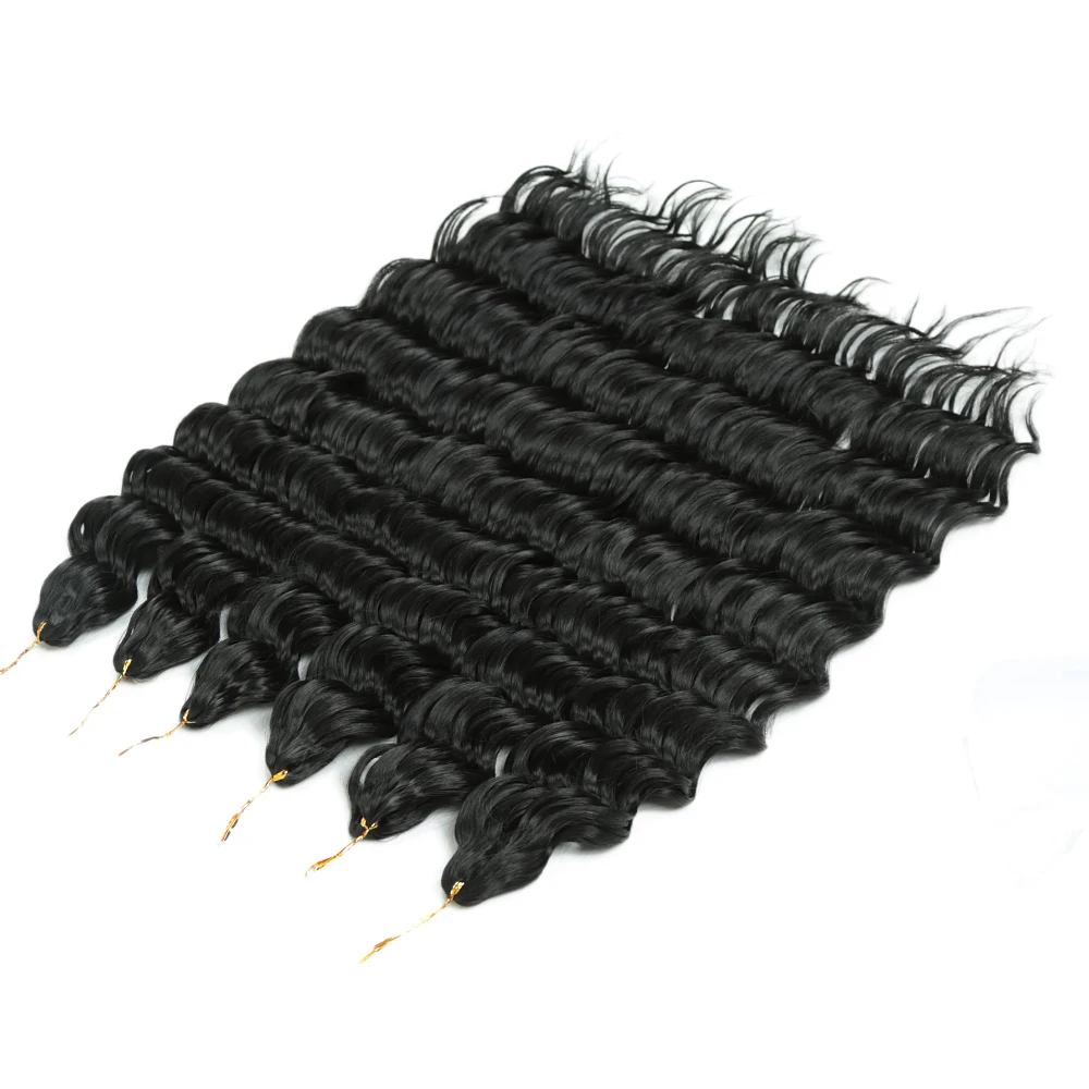 18 Inch Anna Hair Synthetic Deep Wave Braiding Hair Extensions 6pcs/lot 300g Afro Curl Twist Crochet Hair for Women