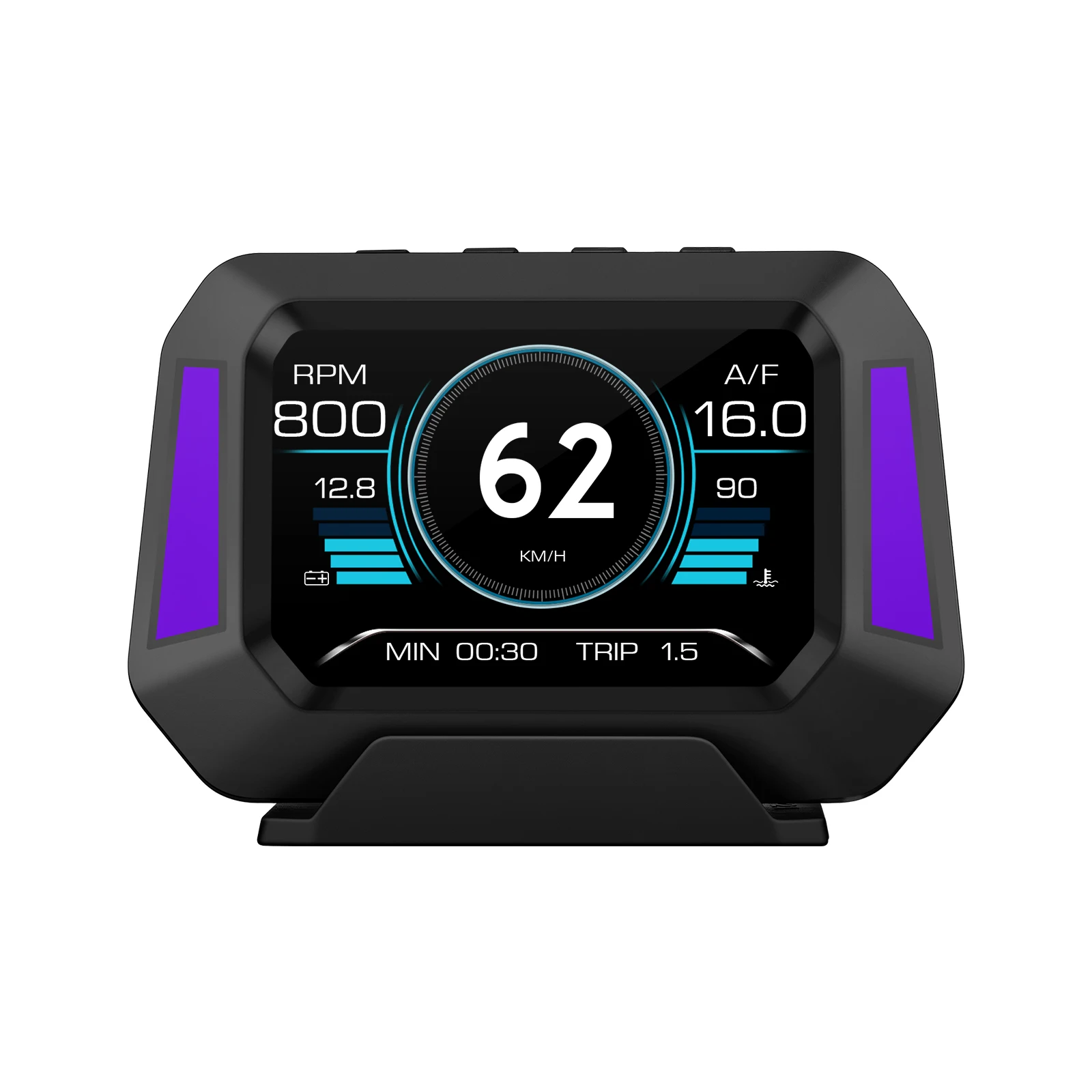 

HUD Smart Trip on Board Компьютер Автомобильный OBD2 GPS Градиометр 12 Рабочий язык GPS Лобовое стекло Часы Проектор Проекционный дисплей