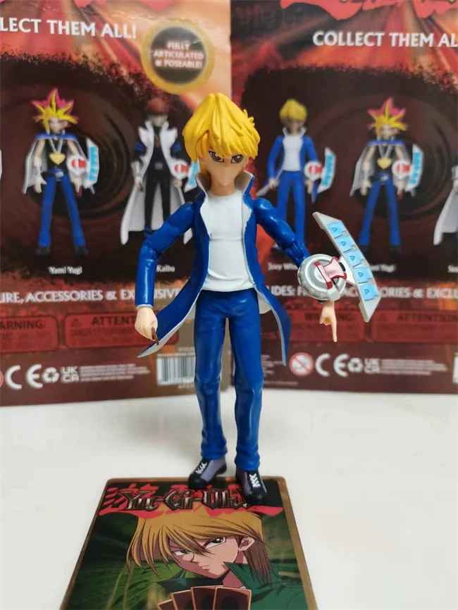 Japanese Bandai Genuine Scale Model Yu-gi-oh Character Surrounding Model Yugi Muto Joey Wheeler Seto Kaiba Action Figure Toys