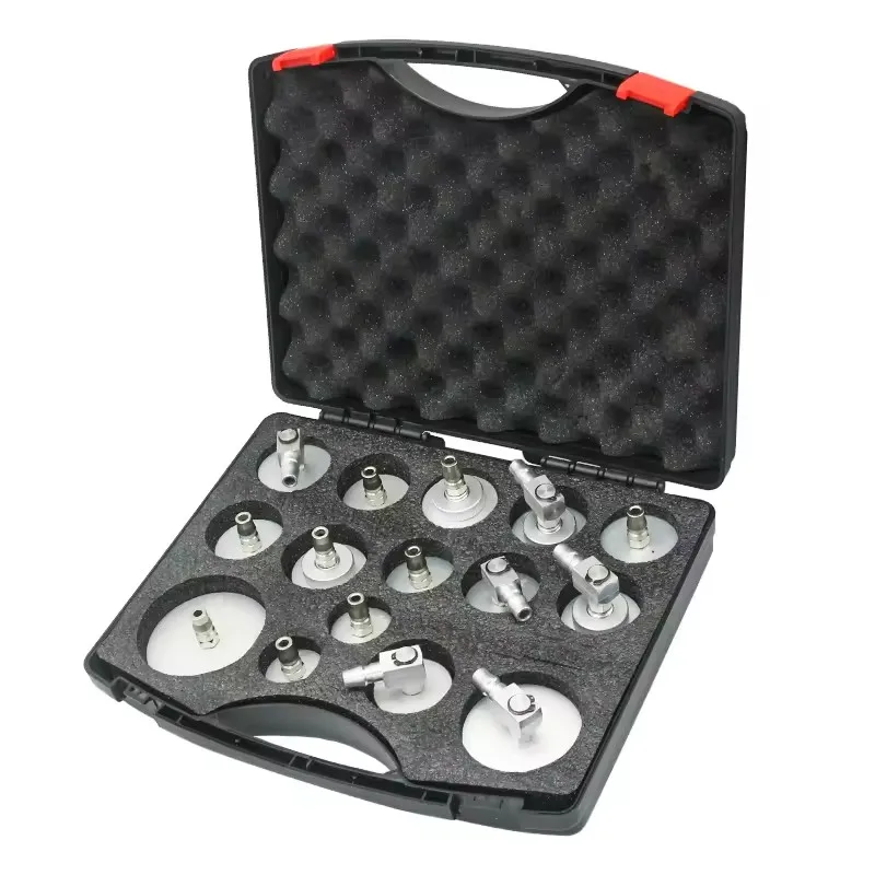 

Automobile brake fluid exchange adapter 15PCS aluminum alloy intelligent brake oil changer connector Brake Fluid Adapter