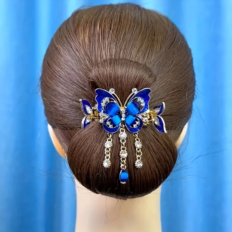 

New Elegant Butterfly Tassel Hair Clips, Stylish Horizontal Clamps, Crab Clips, Back-of-Head Ponytail Clips & Top Clips with Premium Texture