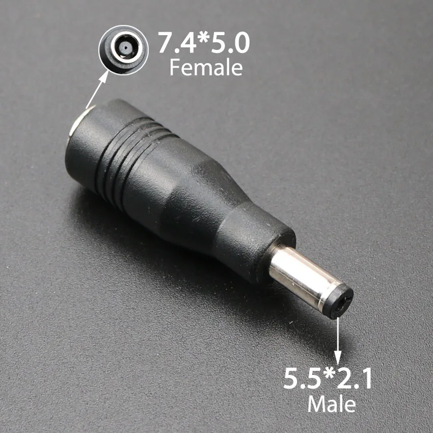 DC Power 7.4*5.0mm Female to 7.4 5.0mm 4.5*3.0 4.8*1.7mm 5.5*2.1 Male Jack 4.5*3.0 to 5.5*2.1 Converter for Laptop Power Adapter