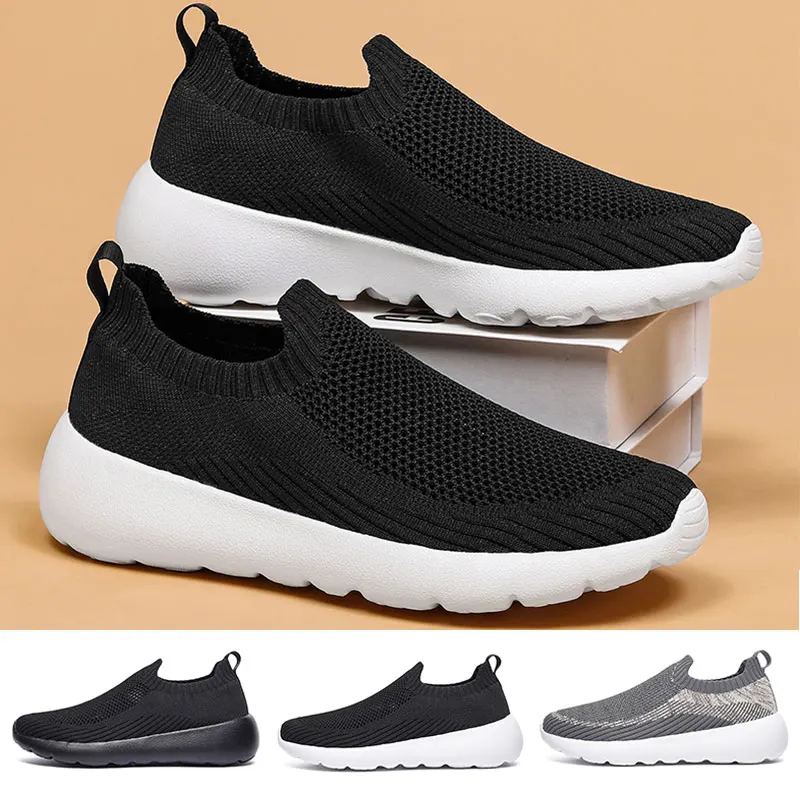 

Women Men Sneakers Outdoor Men Running Shoes Low Top Casual Shoes Breathable Sock Shoes Cushioning Mesh Slip on EU 39-46