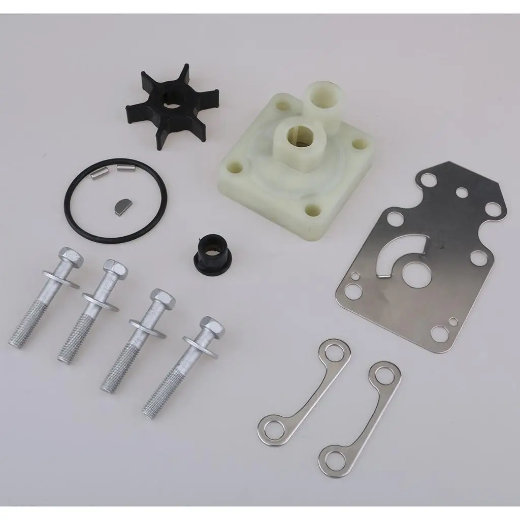 Boat Water Pump Impeller Repair Kit for Yamaha F15-F20 Outboard Pump 6AH-W0078-00-00 Higher Flow Rates & Cooling Flow