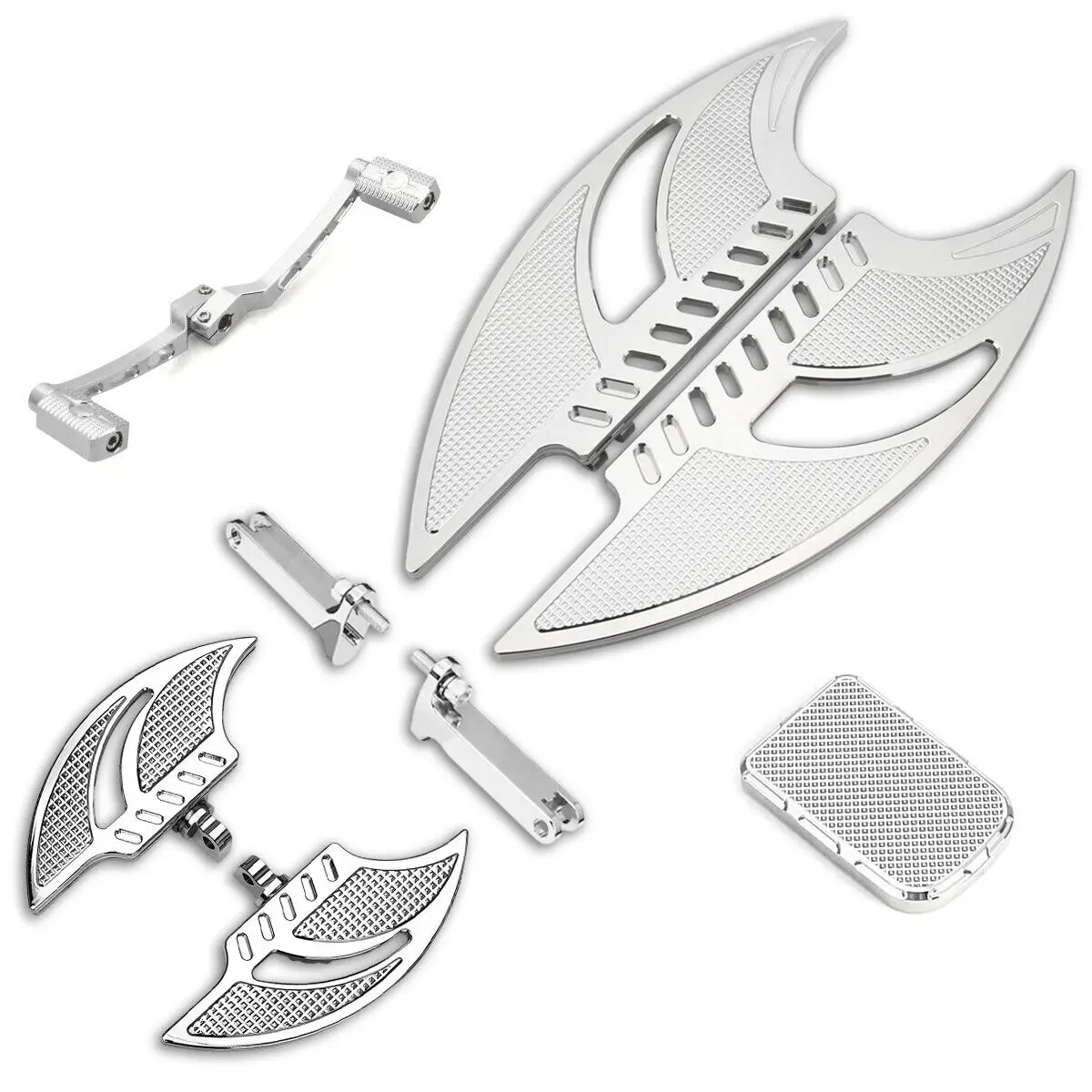 

Motorcycle Blade Rear Pedal Floorboard Heel Toe Shift Lever Passenger Foot Peg Boards for Harley Road king FLHR 1980-up