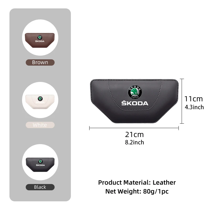 Car Armrest Elbow Pad Leather Auto Door Leg Knee Cushions For Skoda Rapid MK3 Derivative VisionS Yeti Scala Enyaq-iV view 6
