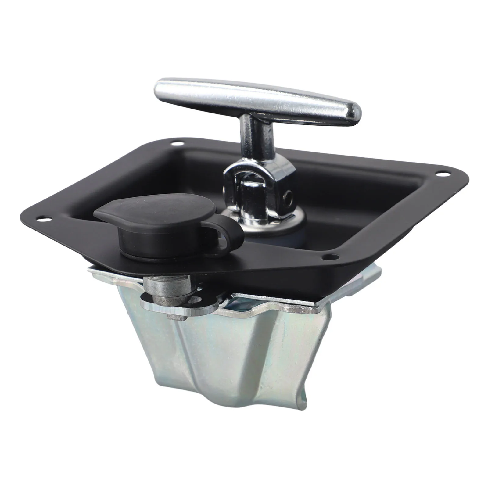 

Компактный замок с ручкой, складная Т-образная ручка-защелка, простая установка, высококачественный материал, долговечная конструкция, дверная защелка