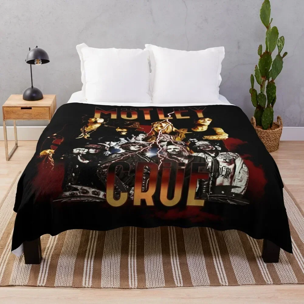 Rock Band m?tleycrue Music Throw Blanket Decorative Beds Blankets For Bed Flannel Blankets