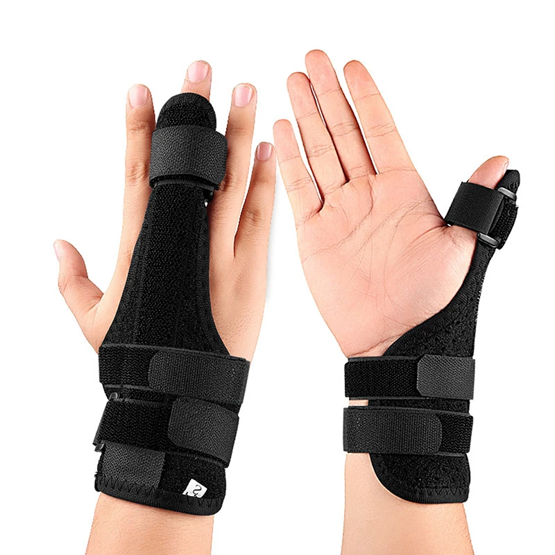 Wrist Sprain Brace Wrist Support with Removable Steel Tendonitis Sheath Thumb Auxiliary Guard Finger Splint Carpal Tunnel Strap