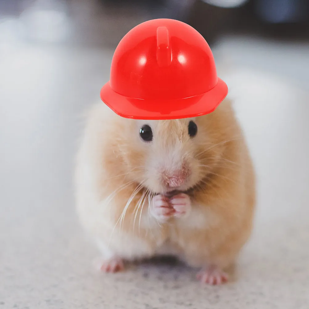 

20 шт. мини-шлемы строительные жёлто-красные, маленькие каски для дня рождения, поделок, декоративные аксессуары, мини-шляпки