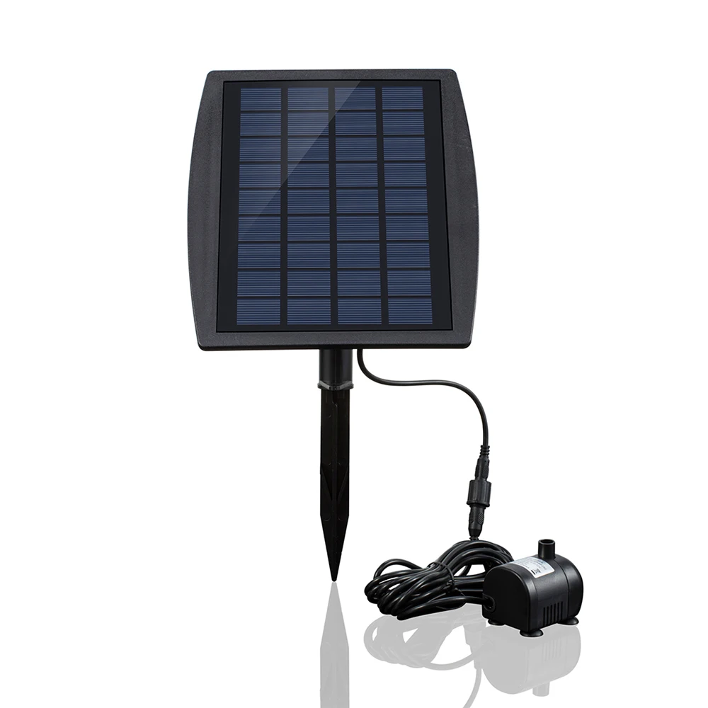 9V 2.5W Water Pump Solar Power Panel Landscape Pool Garden Fountains Pluggable Solar Power Decorative Fountain
