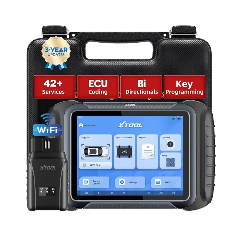 

XTOOL D8W EU ECM Инструмент для программирования Брелок-программист Автомобильный диагностический сканер Беспроводной OBD II с функцией сброса 42+