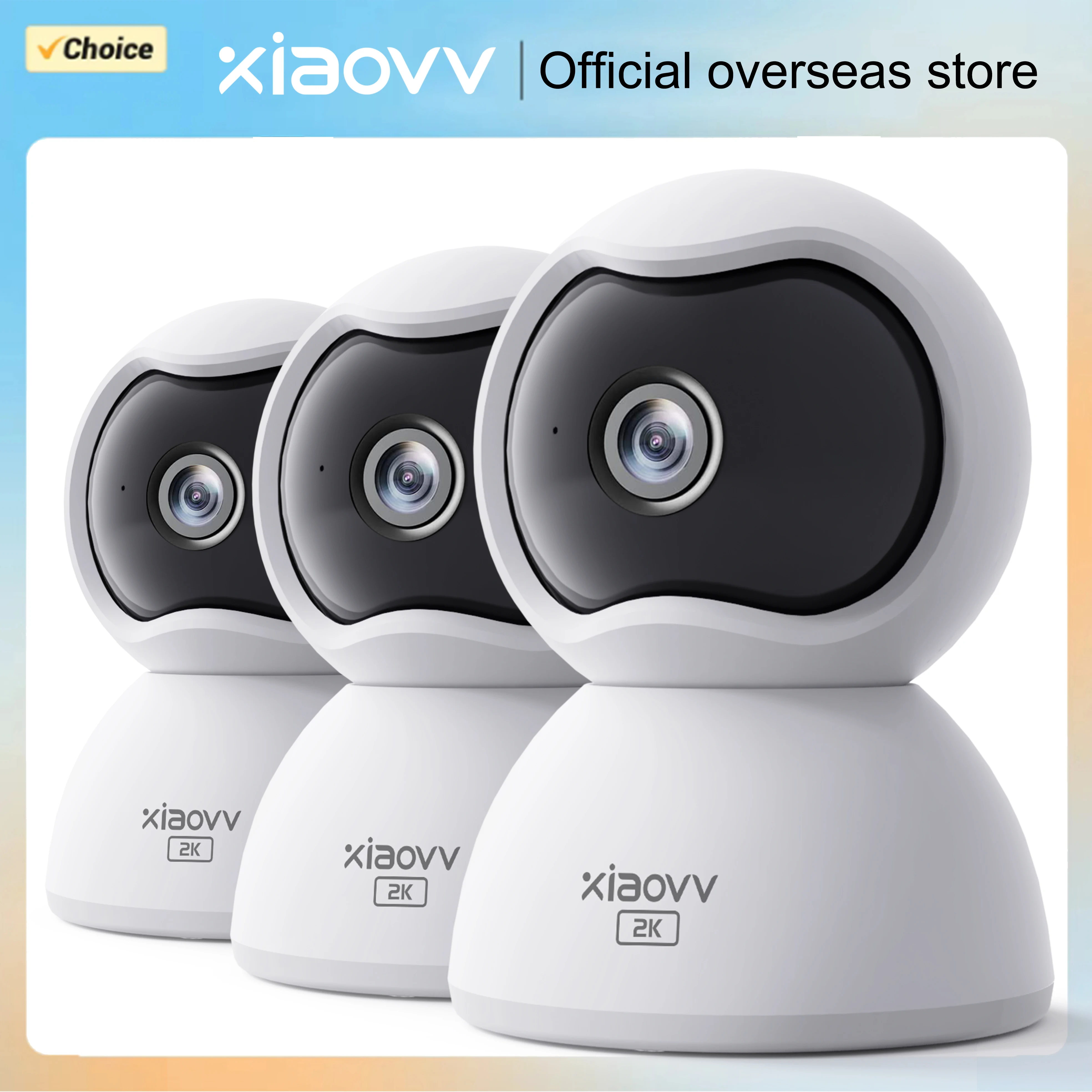 

3MP WiFi IP Indoor Camera Wireless PTZ Smart Auto Tracking Mini Security Camera Baby Monitor Cctv Video Surveill for Home