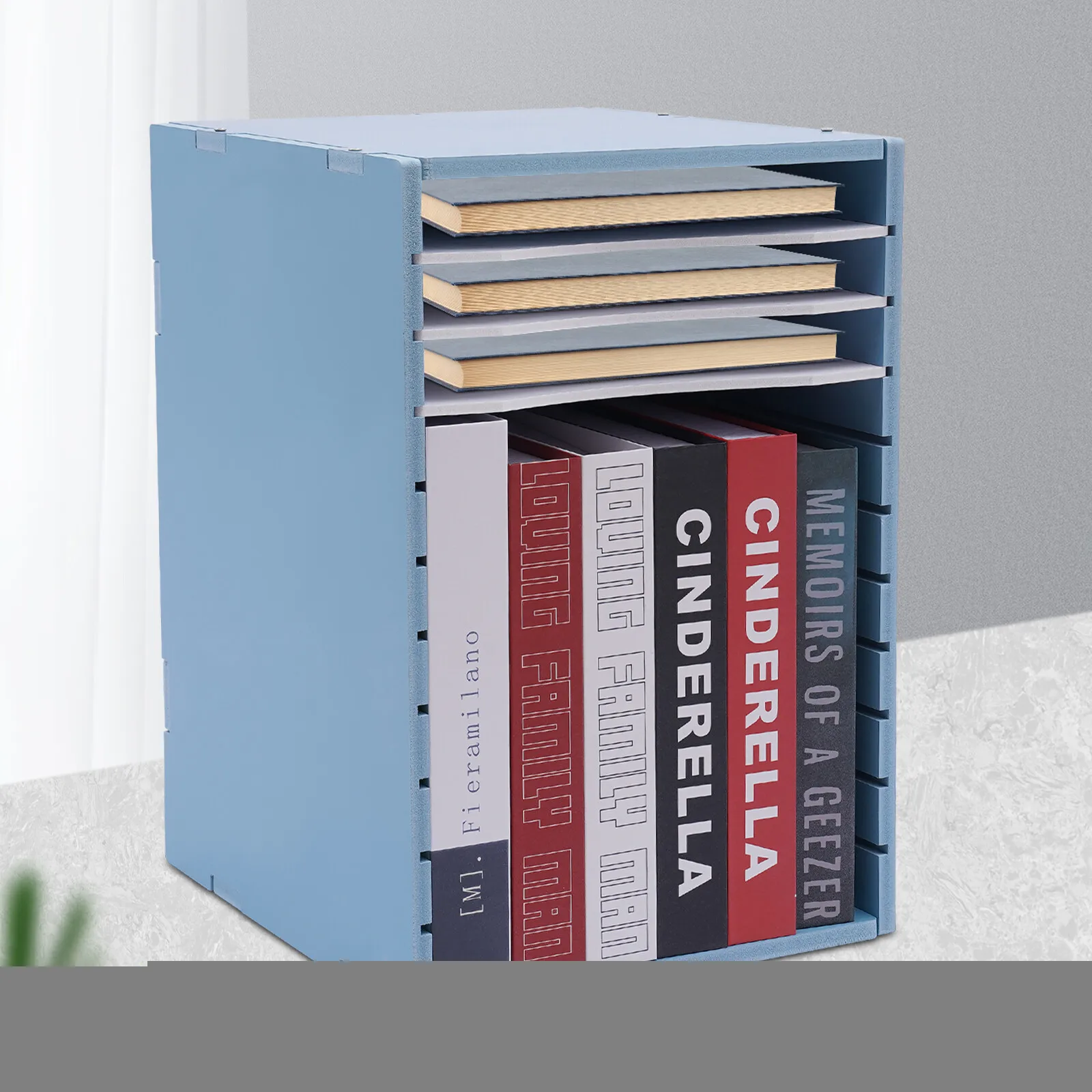 

1-Layer Desktop Sorter, Composite Panel, Large Capacity, 132Lbs Load, Space-Saving, For Office, School, Organize Files Folders
