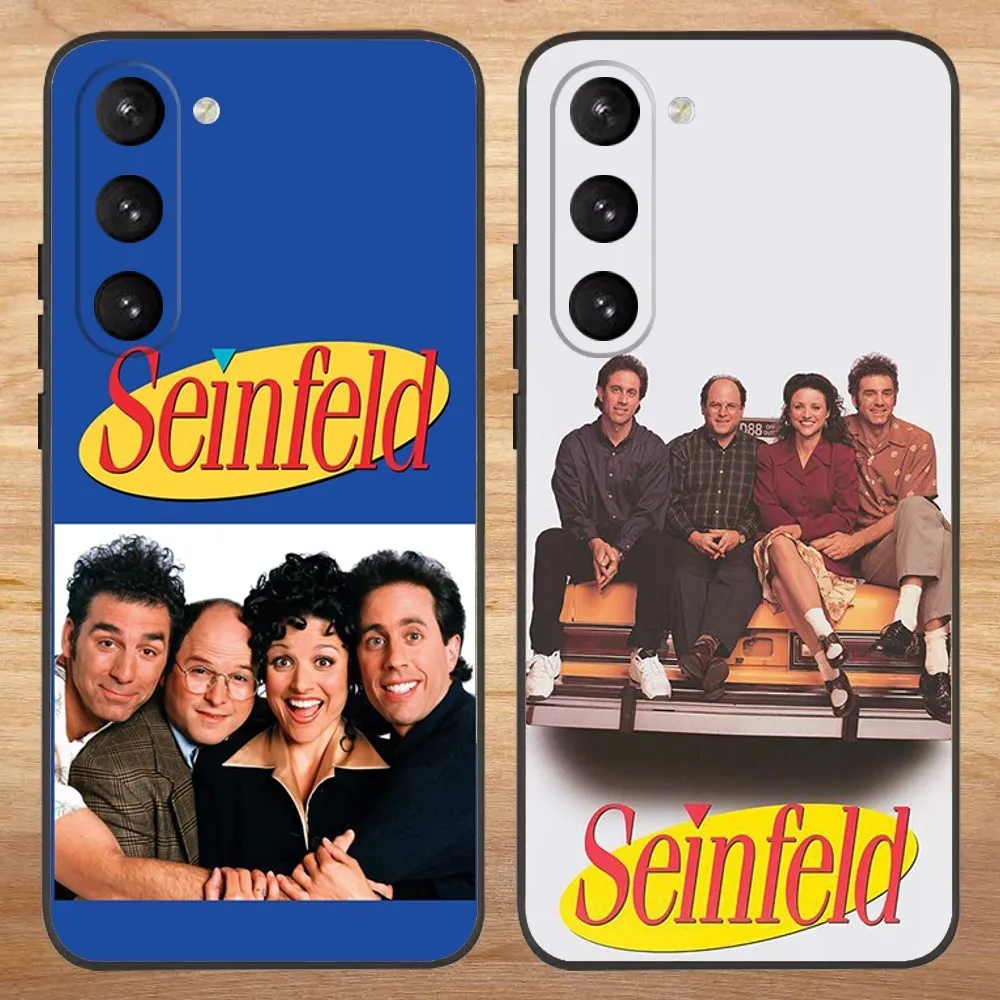 Comedy Seinfeld Phone Case For Samsung S23,23,22,30,21,10,9,Note20 Ultra,Lite,Ultra,5G,Plus,FE,Black Soft Case