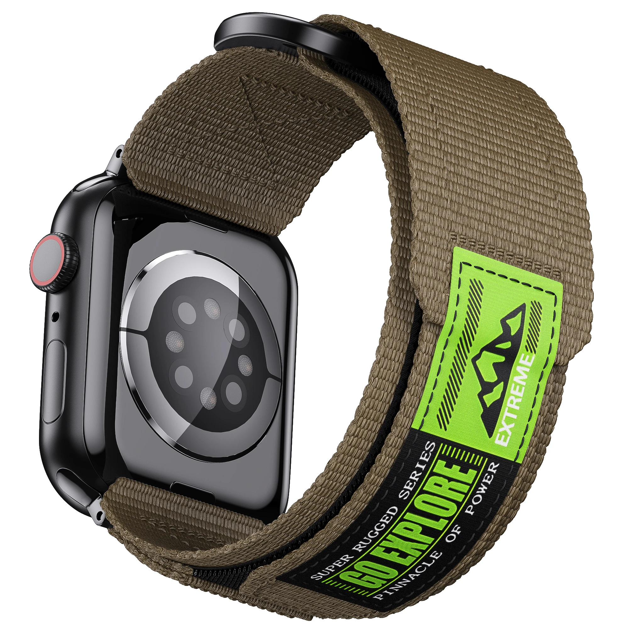 Outdroos Sport Nylon Band For Apple Watch 44 45 49 42 41 38 Woven Loop Strap Compatible With Iwatch Serise8 7 S10 9 Ultra 6 5 SE