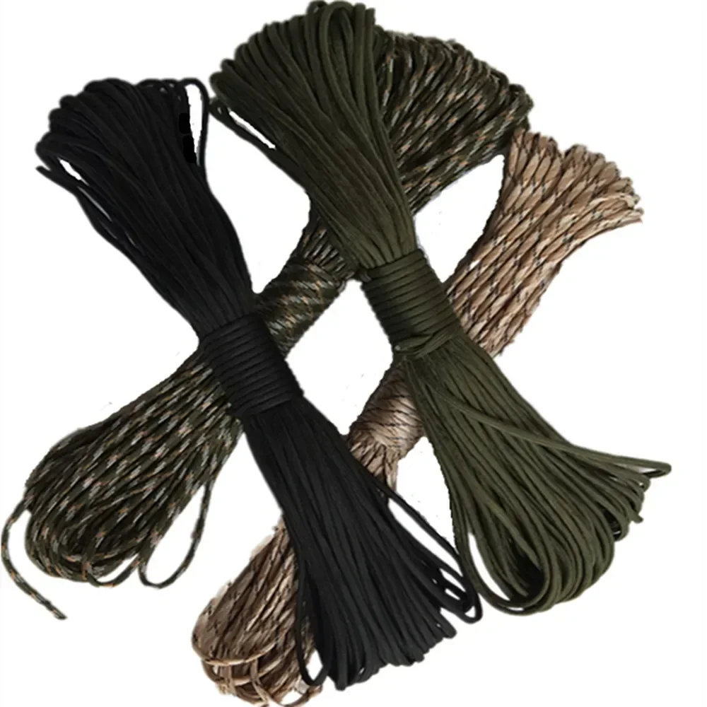 550 Military Paracord 7 Strand 4mm Tactical Parachute Cord Camping Accessories Outdoor Survival DIY Bracelet Rope