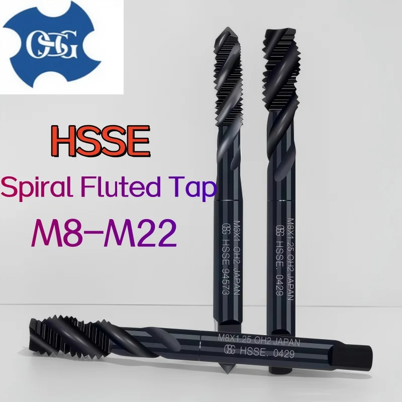 

1PCS Japan OSG HSSE EX-SUS-SFT Spiral Fluted Taps M8M9M10M12M14M16M18M20 Machine Screw Thread Taps For Blind Hole Tap