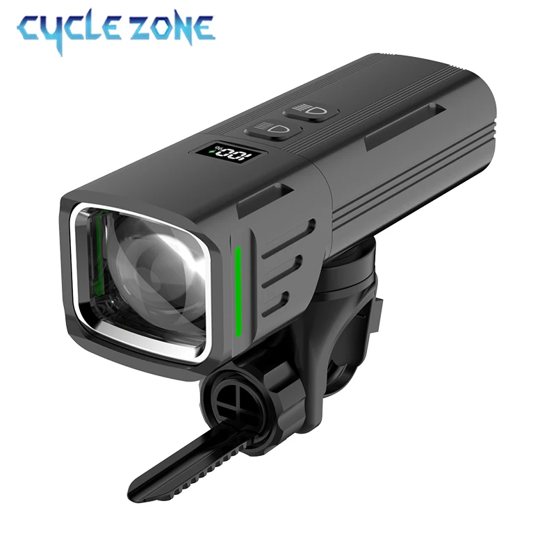 

Передний фонарь для велосипеда с цифровым дисплеем Type-C, зарядка, высокая легкая фара, фонарик для горного велосипеда, лампа для ночной безопасности на велосипеде