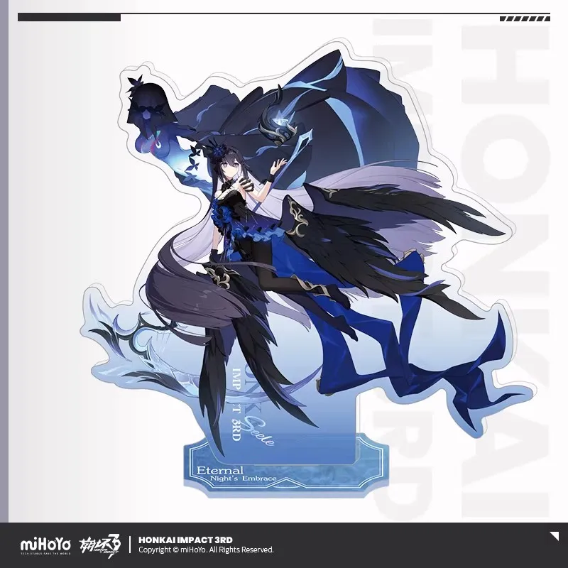 [Genuine] miHoYo Game Honkai Impact 3rd Acrylic Standee Elysia Kiana Seele Desktop Ornament Anime Accessory Cosplay Xmas Gifts 3