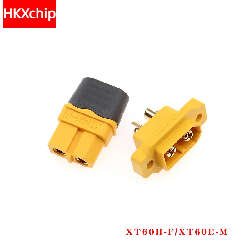 Male Connector for RC Drone Aircraft, FPV Racing Drone, Charging Socket, XT60E-M Mountable XT60E