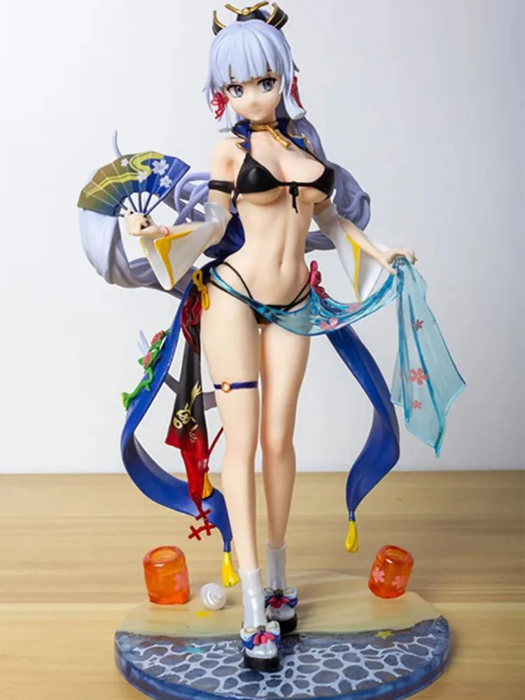 Genshin Impact Figure Kamisato Ayaka Anime Figure Sexy Girl Pvc Action Figure Model Toy Game Statue Collection Model Gift Doll