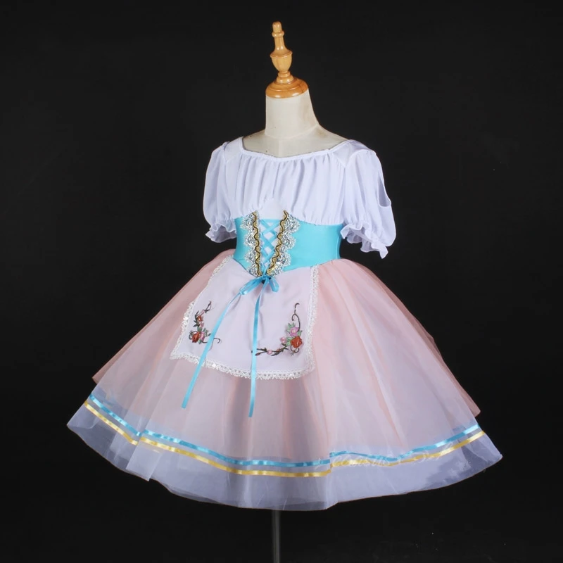 Girls Adult Embroidered Puffy Princess Skirt Tutu Performance Costume Stage Costume Birthday Carnival Banquet Parent-child Dress