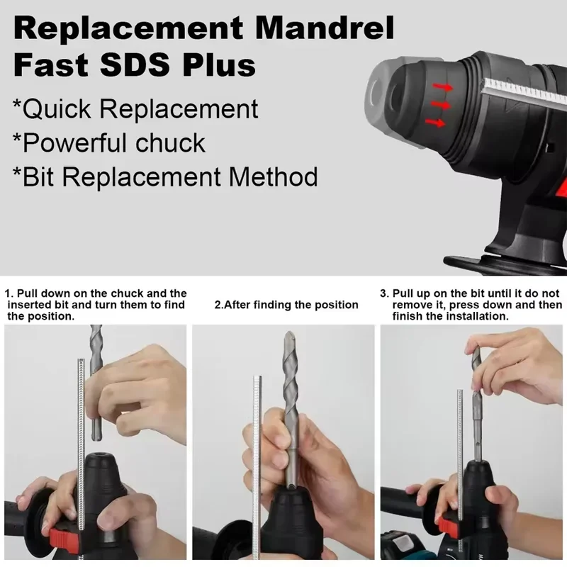 ماكيتا 26 مللي متر مطرقة لاسلكية فرش مطرقة كهربائية 18 فولت بطارية ليثيوم التدريبات اللاسلكية ماكيتا 18 فولت أدوات كهربائية ﻿ الأصلي