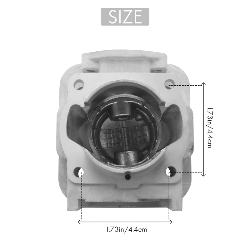シリンダーピストンアセンブリキット,シリンダーアセンブリ,トリマー部品,52cc,1e44f-5,44f-5,44-5,bg520,cg520