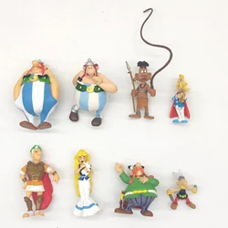Asterix Obelix Falbala and Idefix PVC Cartoon Mini Figure Toy Kids Doll Figure PLASTOY Gift Model Present Loose No Box