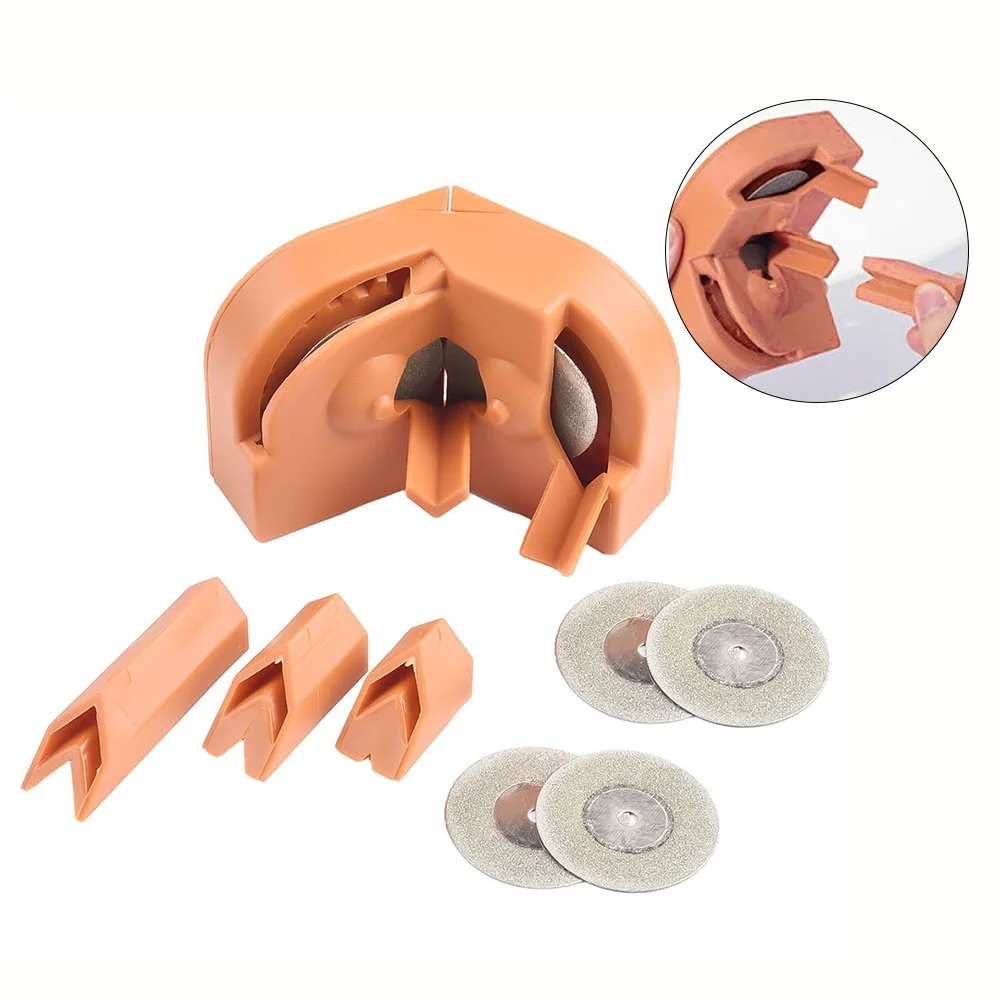 Punta da trapano strumento per lucidatura utensili da taglio supporto per punta da trapano smerigliatrice per punte da trapano parti per utensili elettrici in plastica arancione 60x23mm