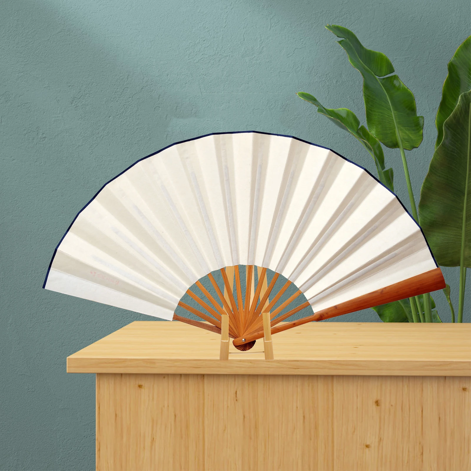 

Handmade Bamboo Fan Stand Chinese Style Folding Display Holder Vintage Home Decor Japanese Handcrafted Stand \N(120 Characters