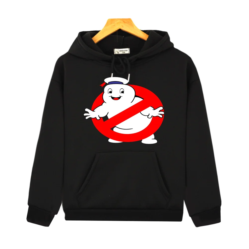 Ghostbusters Cartoon Hoodies Boys Girls Coat Toddler Top Long Sleeve Children Black Sweatshirts Spring Autumn Anime Clothing