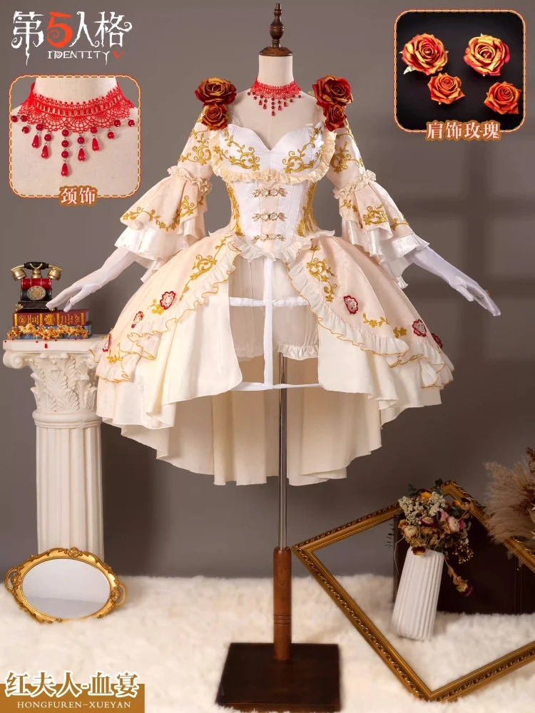 

Mary Gorgeous Dress Game Identity V Bloody Queen Cosplay Costume Anime Women Fashion Costume Role Play Clothing Halloween Suit