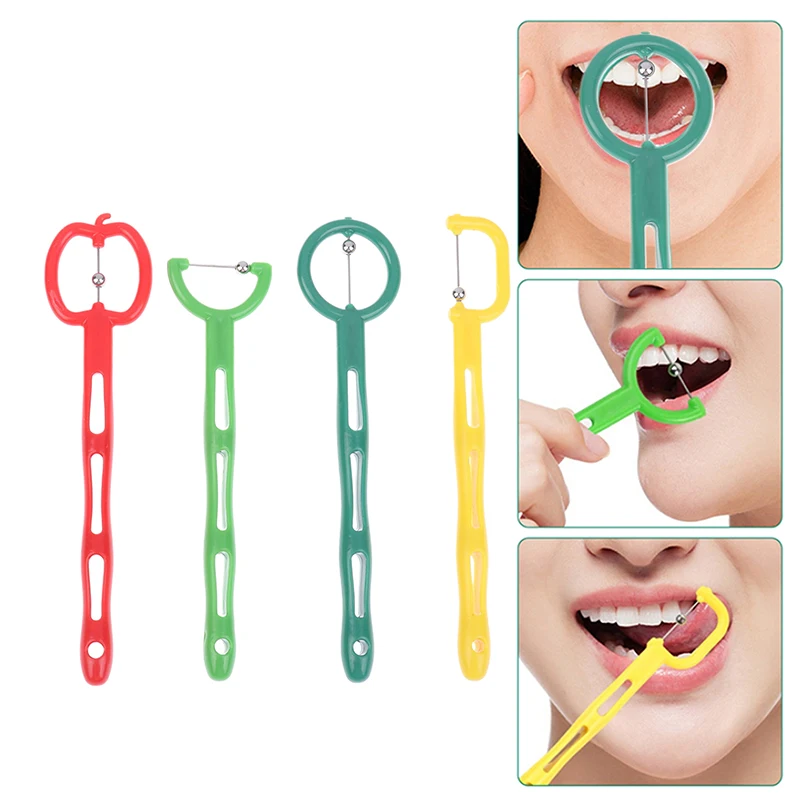 

4Pcs/box Tongue Tip Exercise For Adult Kids Speech Therapy Autism Sensory Rehabilitation Oral Tongue Muscle Trainer Talk Tools