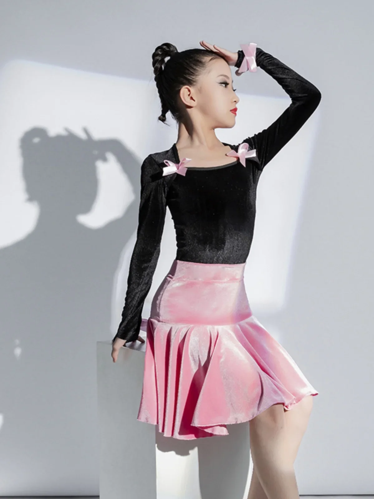 فستان الرقص اللاتيني للفتيات ، ملابس قاعة الرقص للأطفال ، ملابس السالسا لتشا تشا رومبا سامبا التانغو والسالسا ، المنافسة اللاتينية ، المنافسة والدرجة