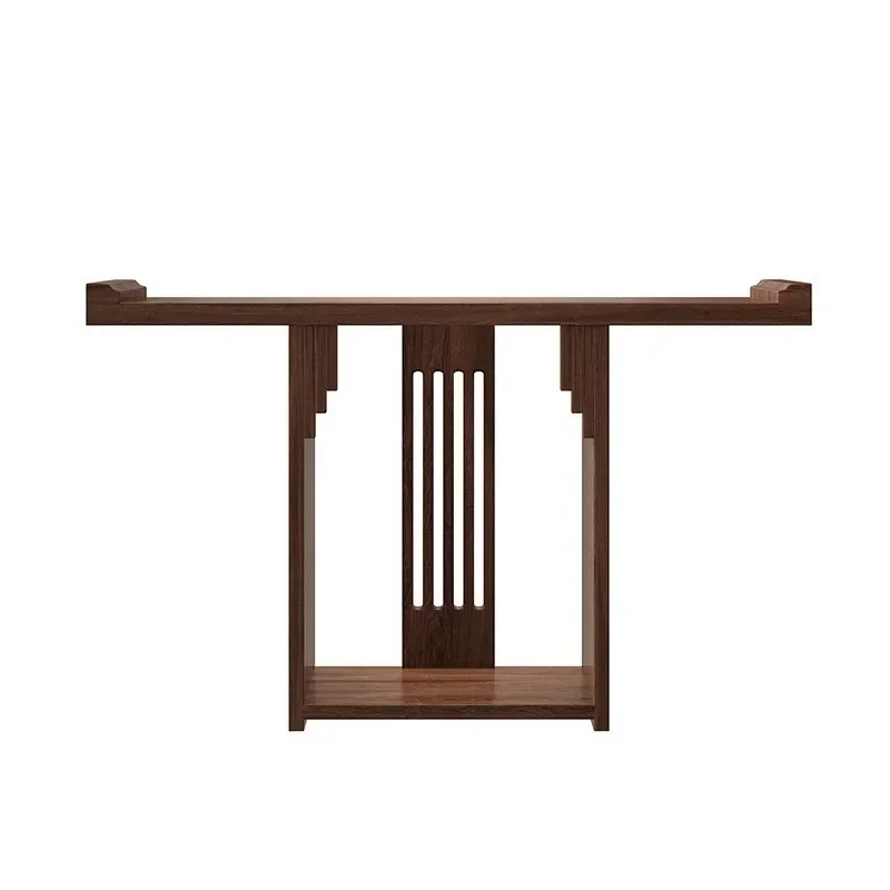 

The entrance table is new, Chinese-style entrance to the house, and the viewing platform is all solid wood, modern simplicity, l