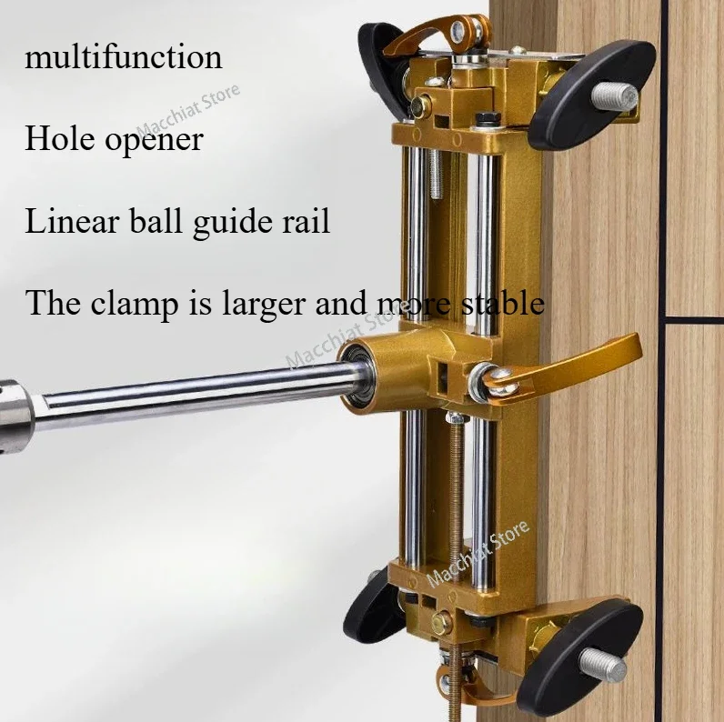 Germany imported universal door set wooden door lock hole slotting machine to install the lock opening door