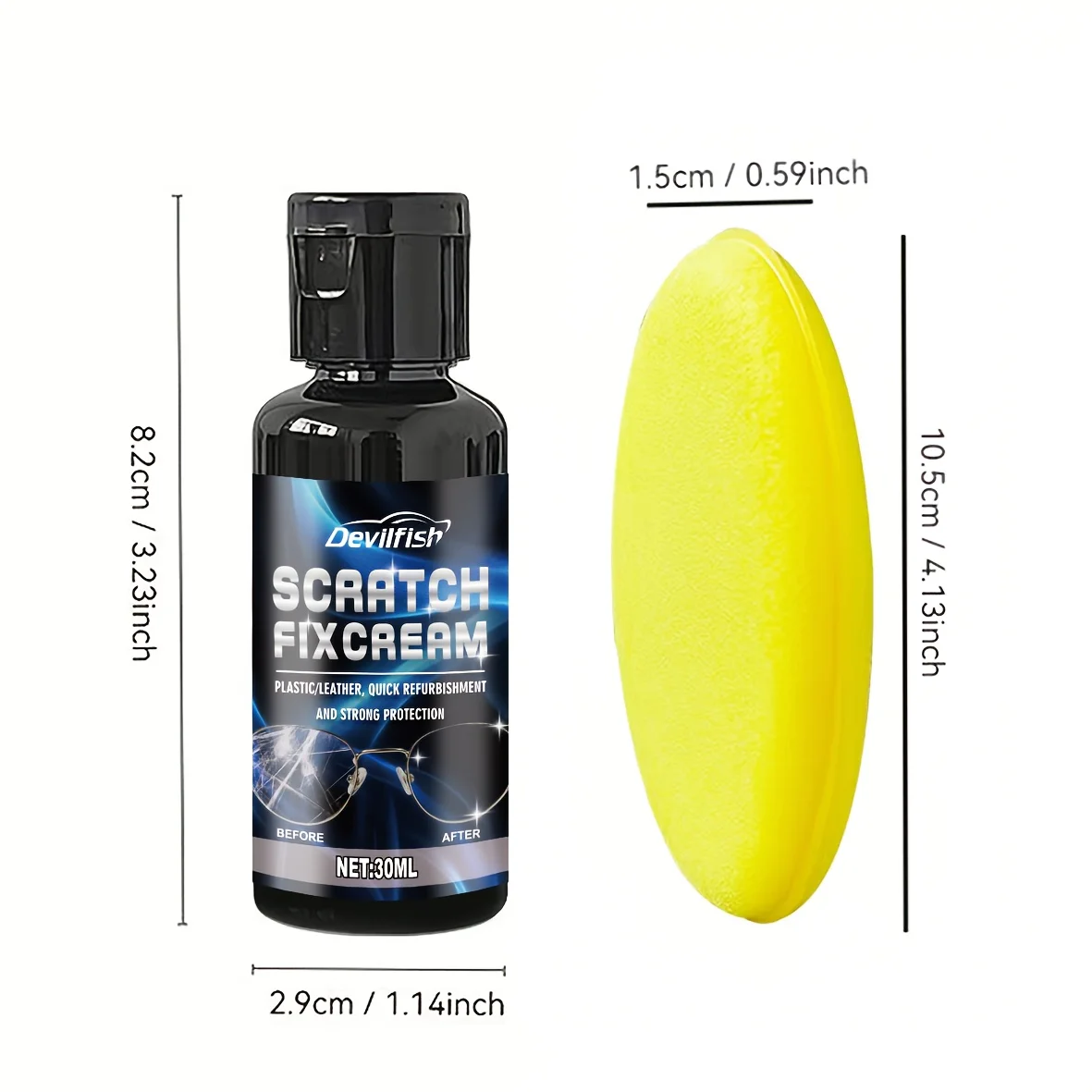 Brillenkratzer-Reparatur-Poliercreme – Brillenglas, Rahmenkratzer-Poliercreme, Polieren und Polieren von Linsenkratzer – Detail 3